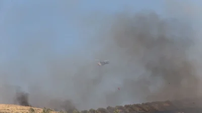 Hatay’ın Antakya ilçesinde ormanlık alanda çıkan yangın kontrol altına alınırken,