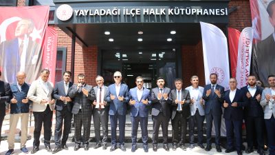 Hatay’ın Yayladağı ilçesinde yapımı tamamlanan Halk Kütüphanesi, Kültür ve Turizm