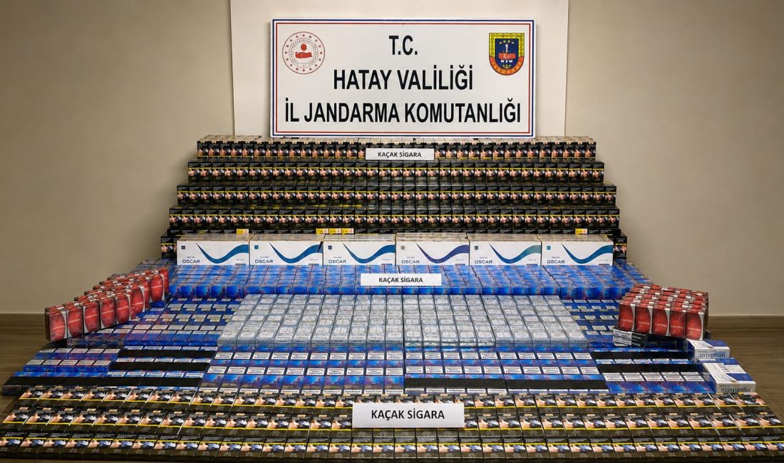 Hatay’ın Dörtyol ilçesinde kaçakçılıkla mücadele kapsamında gerçekleştirilen operasyonda binlerce paket