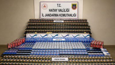 Hatay’ın Dörtyol ilçesinde kaçakçılıkla mücadele kapsamında gerçekleştirilen operasyonda binlerce paket