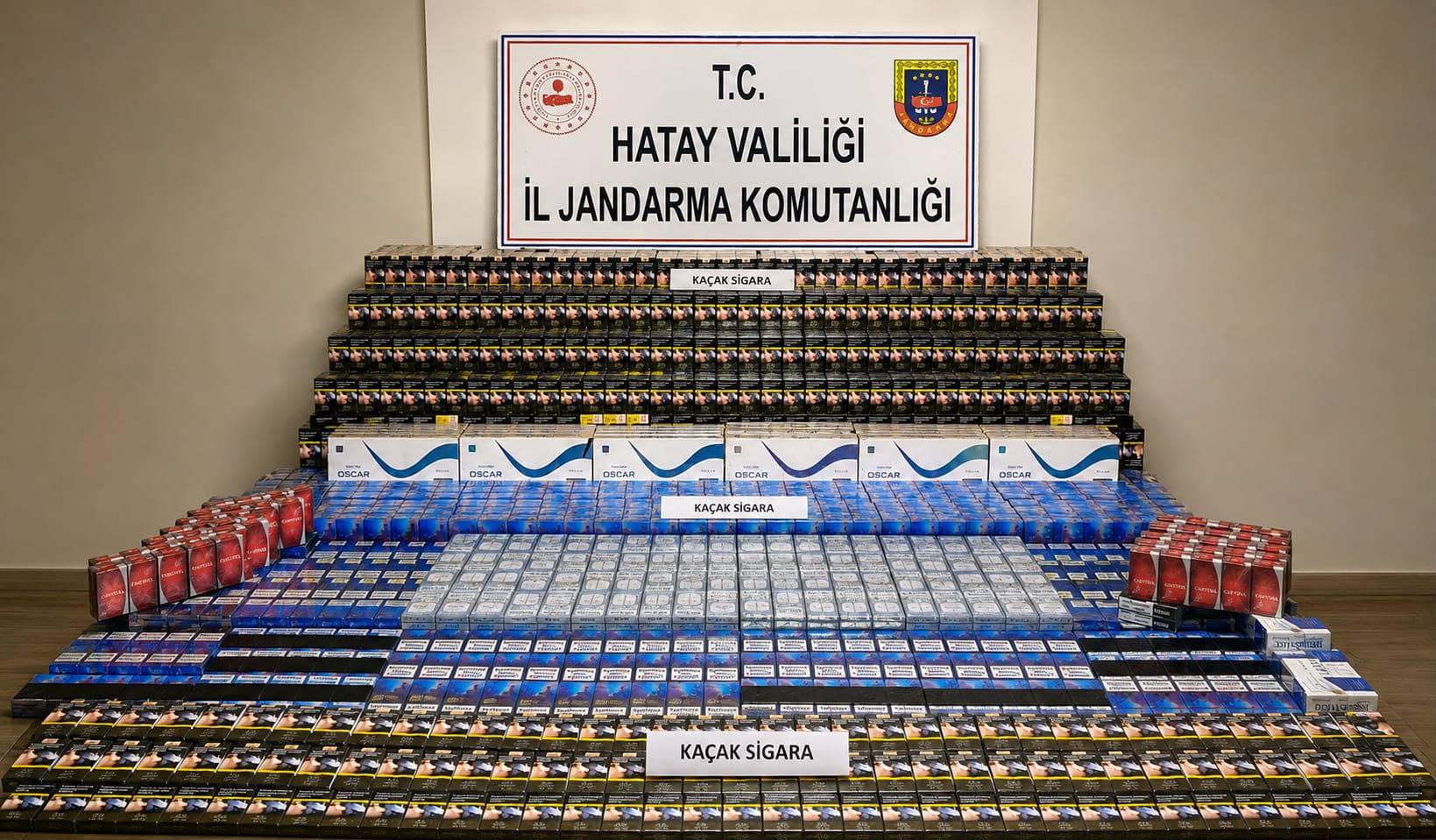 Hatay’ın Dörtyol ilçesinde kaçakçılıkla mücadele kapsamında gerçekleştirilen operasyonda binlerce paket