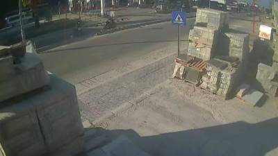 Hatay'ın Antakya ilçesinde iki motosikletin çarpışması sonucu meydana gelen trafik