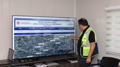 Hatay’da merakla beklenen Defne Büyükçat Atık Su Tüneli ve Atık