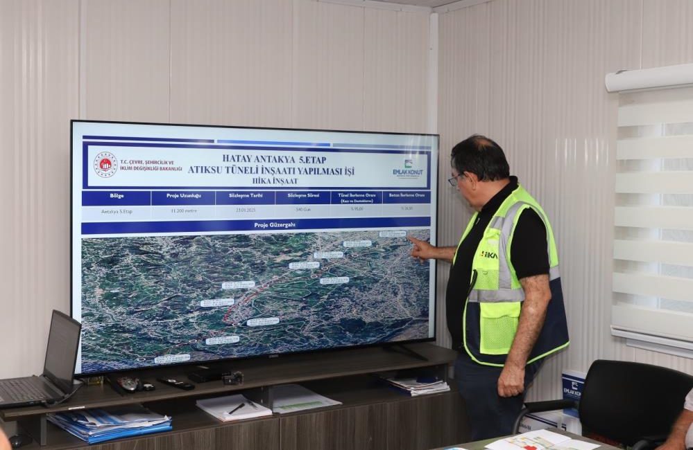 Hatay’da merakla beklenen Defne Büyükçat Atık Su Tüneli ve Atık