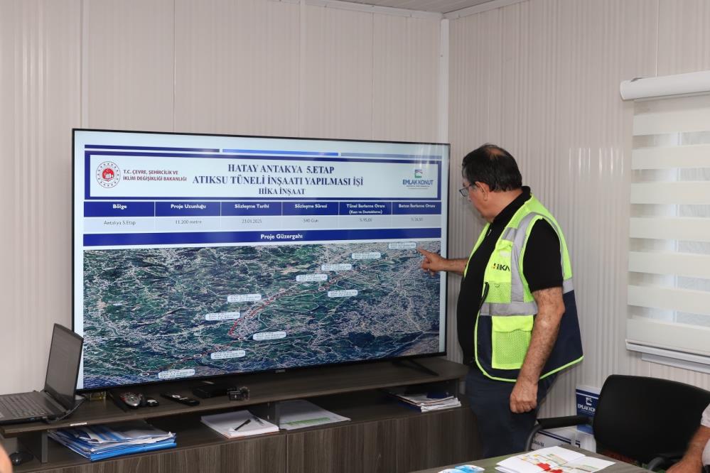 Hatay’da merakla beklenen Defne Büyükçat Atık Su Tüneli ve Atık