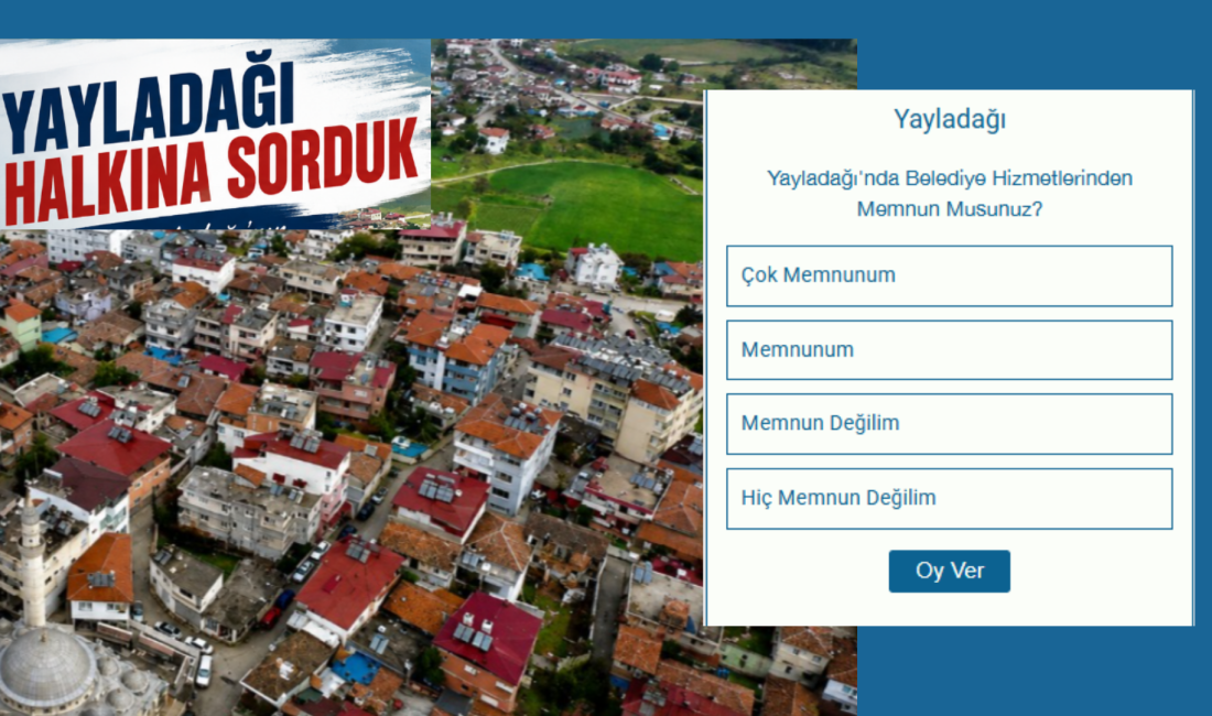 Hatay’ın bütün ilçelerinde vatandaşın belediye hizmetlerinden memnuniyetini değerlendirme amacı taşıyan