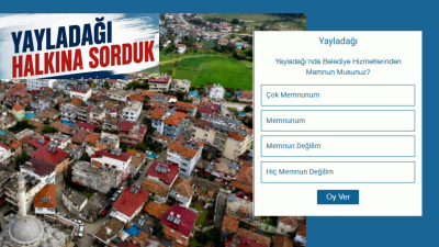 Hatay’ın bütün ilçelerinde vatandaşın belediye hizmetlerinden memnuniyetini değerlendirme amacı taşıyan