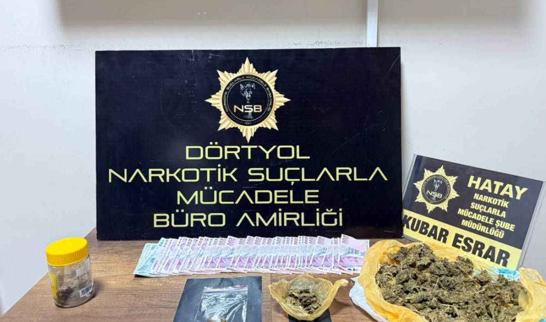 Hatay'ın Dörtyol ilçesinde düzenlenen uyuşturucu operasyonunda 2 şüpheli gözaltına alındı.