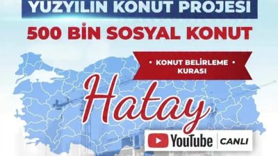 “Ev Sahibi Türkiye–Yüzyılın Konut Projesi” kapsamında Hatay’daki hak sahiplerinin konut