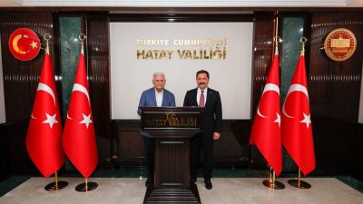 Hafta sonunda çeşitli programlara katılmak üzere Hatay’a gelen Binali Yıldırım’ın