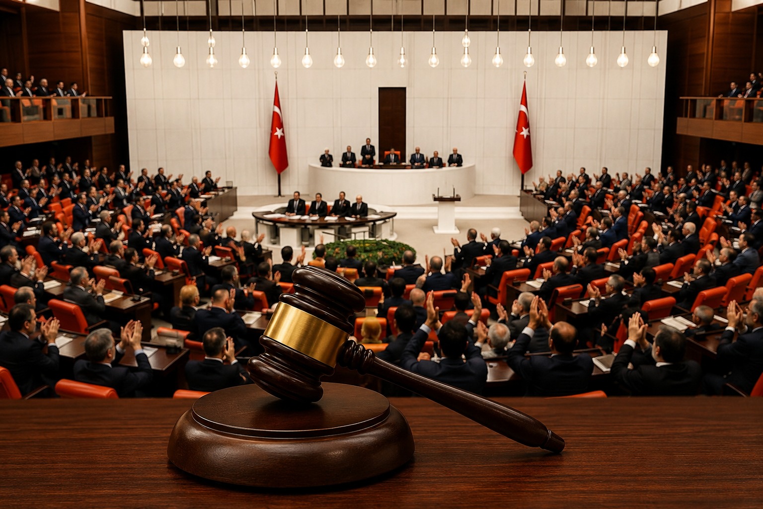 Yaklaşık 12 saat süren Genel Kurul görüşmelerinin ardından yapılan oylamada