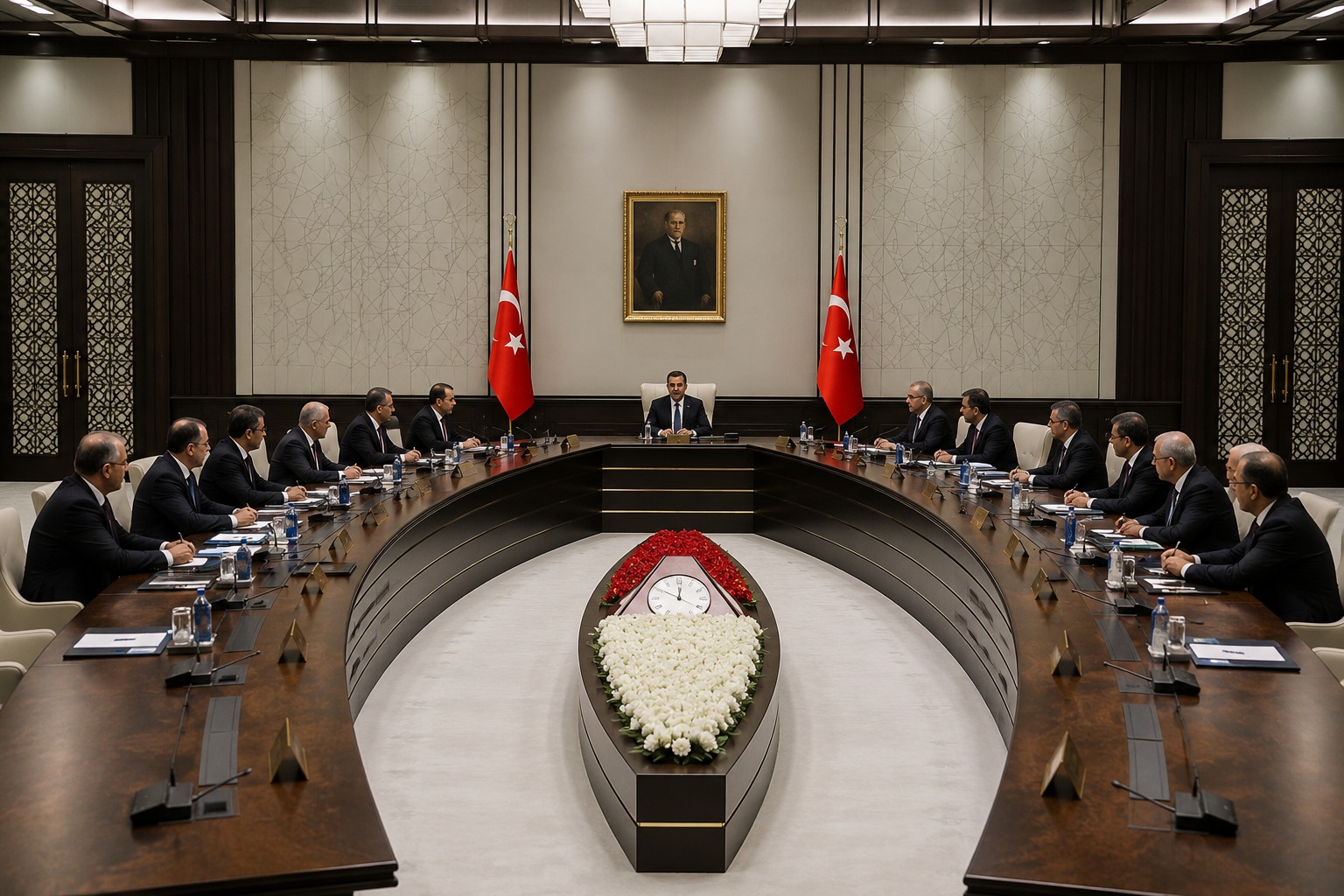 Nüfus Politikaları Kurulu, bugün Cumhurbaşkanlığı Külliyesi’nde Cumhurbaşkanı Yardımcısı Cevdet Yılmaz’ın