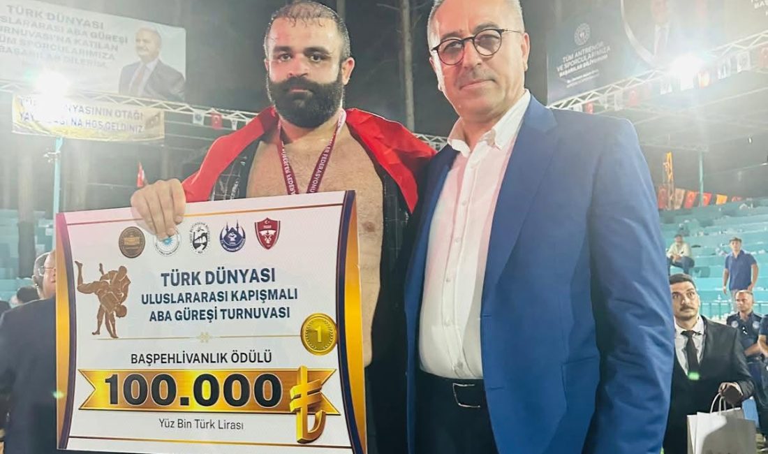 HBB Genel Sekreteri Hayrettin Güngör, Yayladağı Geleneksel Aba Güreşleri’nde üçüncü