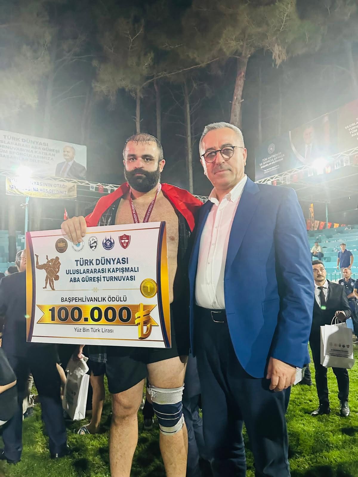 HBB Genel Sekreteri Hayrettin Güngör, Yayladağı Geleneksel Aba Güreşleri’nde üçüncü
