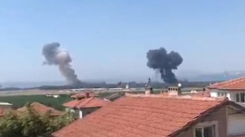 Yalova'da eğitim uçuşu gerçekleştiren askeri bir eğitim uçağı henüz belirlenemeyen