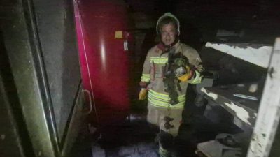 Hatay’ın Arsuz ilçesinde bir apartmanın kazan dairesinde çıkan yangın, itfaiye
