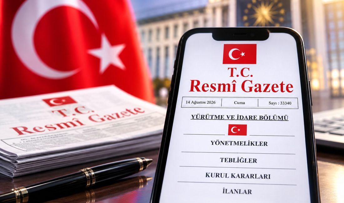 14 Ağustos 2026 tarihli ve 33340 sayılı Resmî Gazete yayımlandı.