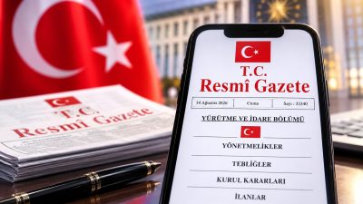 14 Ağustos 2026 tarihli ve 33340 sayılı Resmî Gazete yayımlandı.