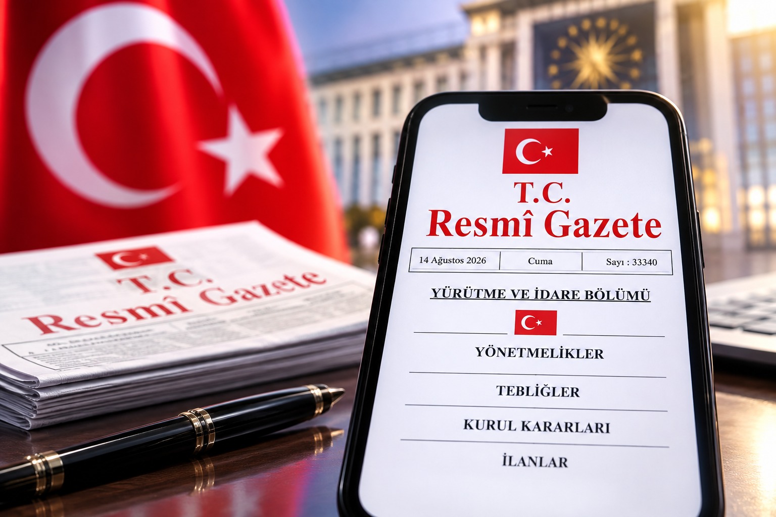 14 Ağustos 2026 tarihli ve 33340 sayılı Resmî Gazete yayımlandı.
