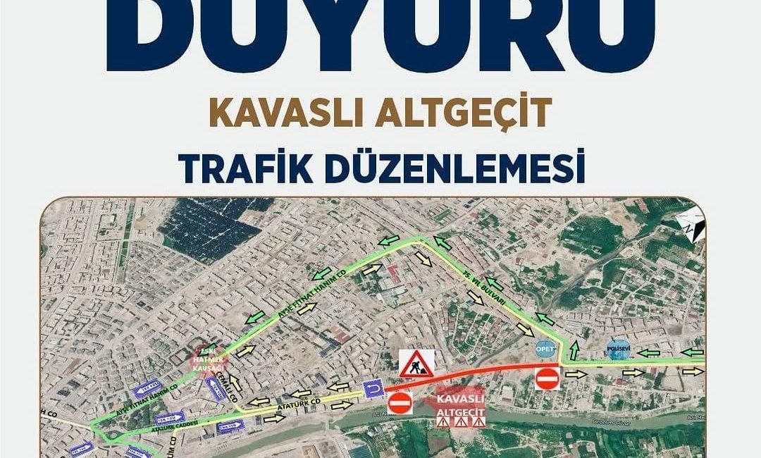 Hatay Büyükşehir Belediyesi, Antakya ilçesinde bulunan Kavaslı Altgeçidi’nde gerçekleştirilecek çalışmalar