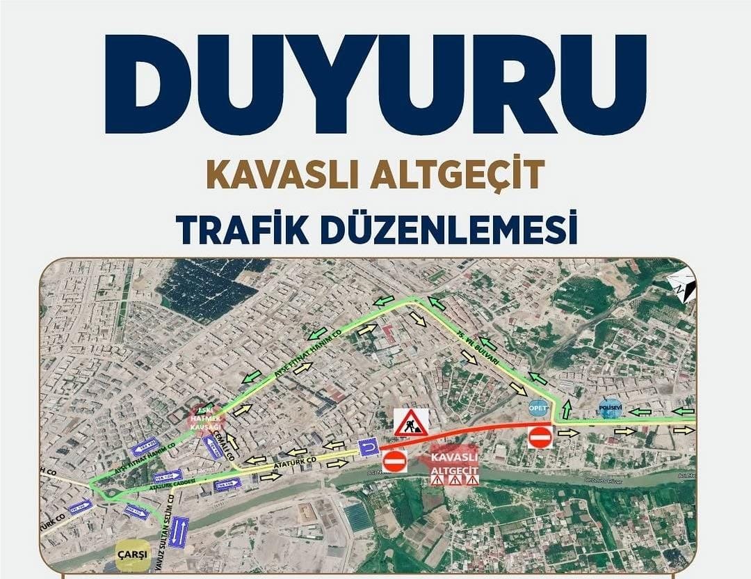 Hatay Büyükşehir Belediyesi, Antakya ilçesinde bulunan Kavaslı Altgeçidi’nde gerçekleştirilecek çalışmalar