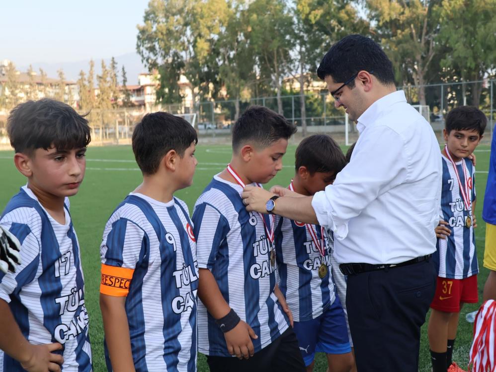 Hatay’ın Arsuz ilçesinde Yaz Kur’an Kursu öğrencileri arasında düzenlenen futbol