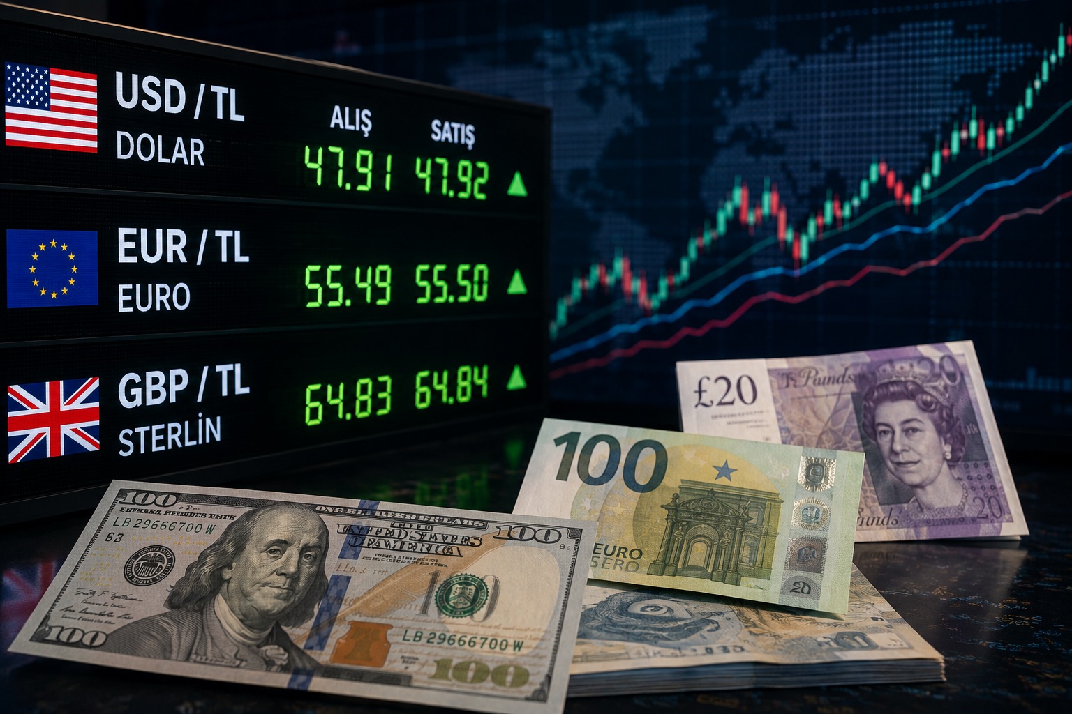 Döviz piyasasında hareketlilik sürüyor. 19 Ağustos 2026 Çarşamba sabahı itibarıyla