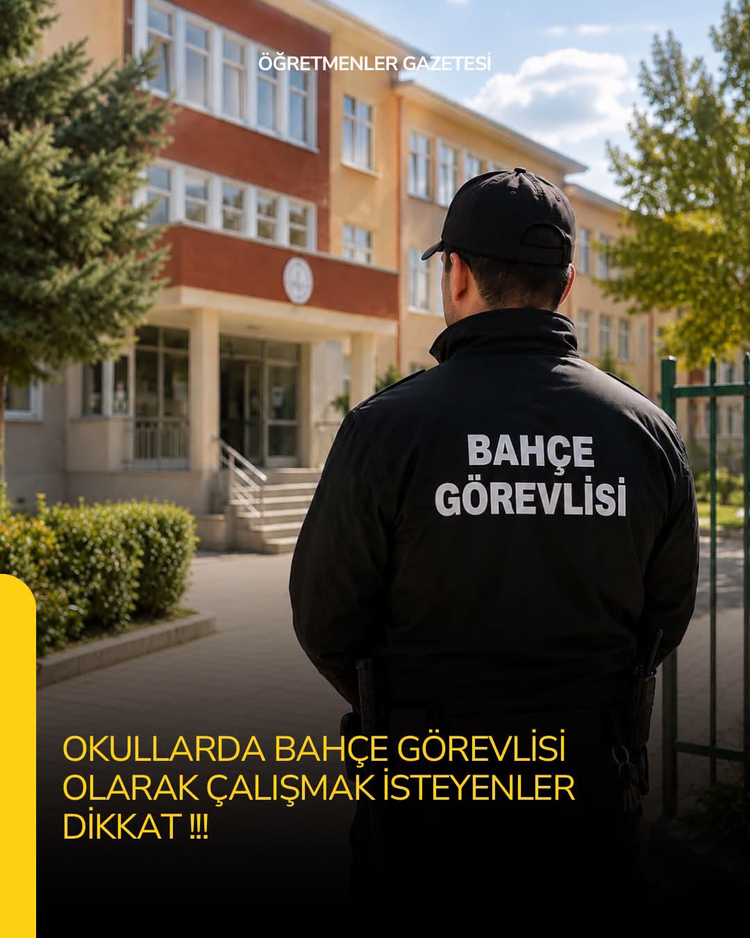 Türkiye genelindeki okullarda görevlendirilmek üzere alınacak 35 bin bahçe görevlisi