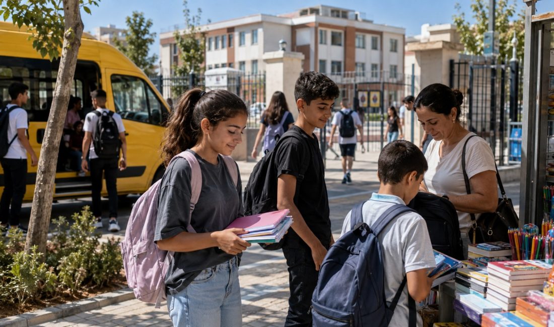Yeni eğitim öğretim yılının başlamasına sayılı günler kala Hatay’da öğrenciler