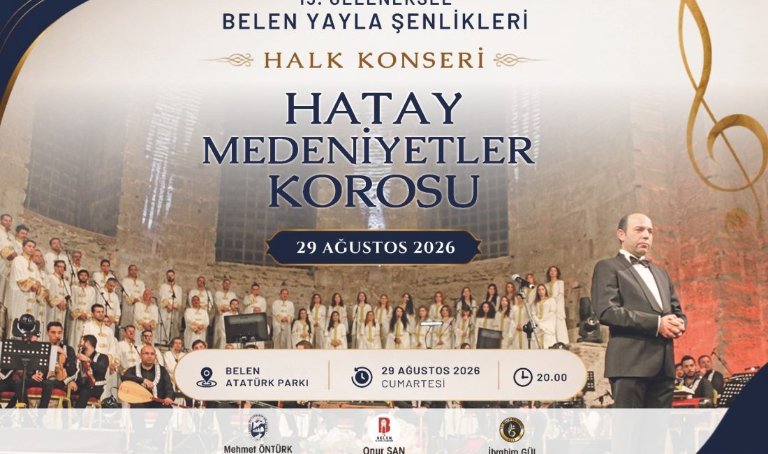 Hatay Medeniyetler Korosu, Belen Yayla Şenlikleri kapsamında 29 Ağustos Cumartesi