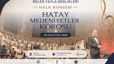 Hatay Medeniyetler Korosu, Belen Yayla Şenlikleri kapsamında 29 Ağustos Cumartesi