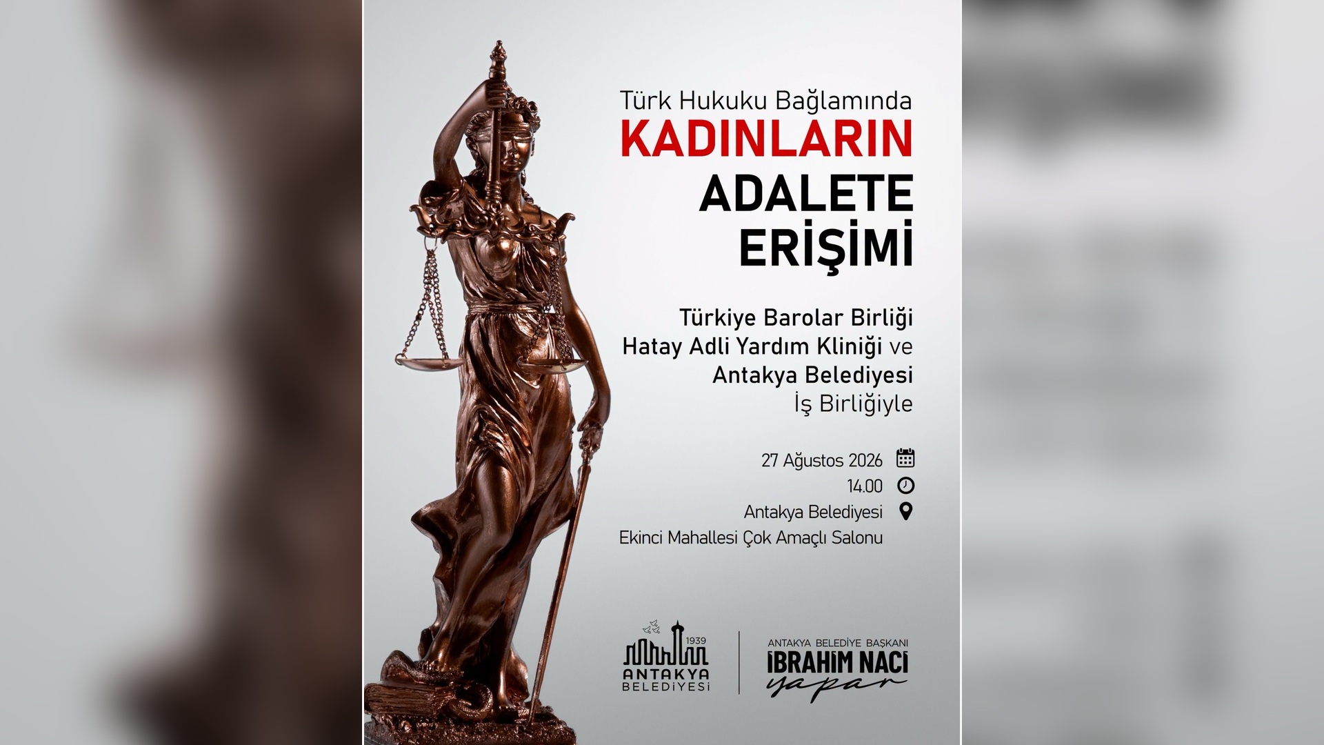 Kadınların adalete erişimi Antakya'da konuşulacak