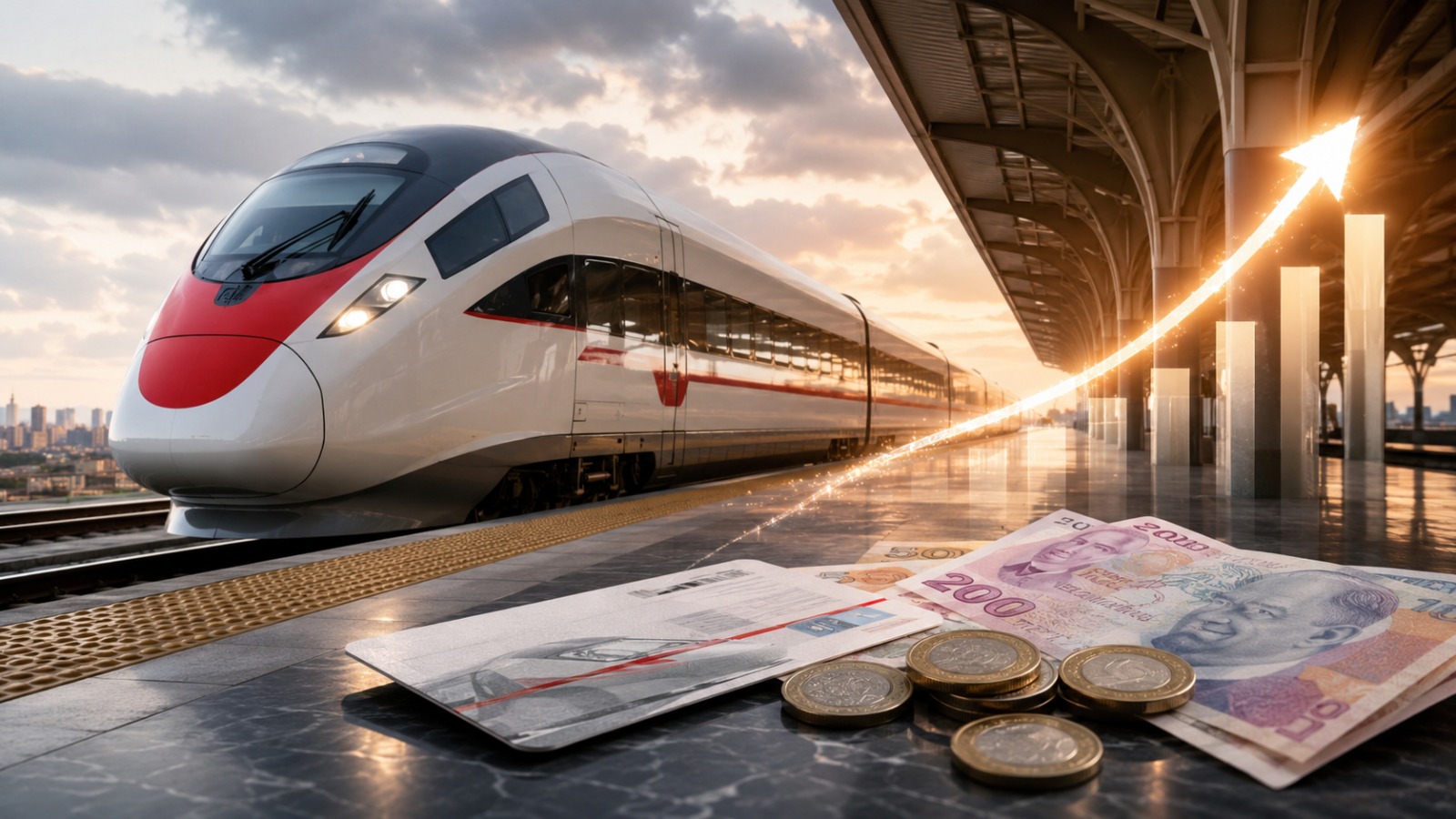 Yüksek Hızlı Tren (YHT) biletlerine yüzde 6,45 zam yapıldı. Yeni