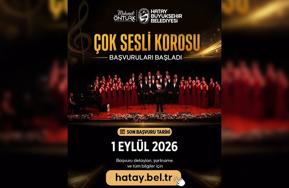 Hatay Büyükşehir Belediyesi (HBB) bünyesinde çalışmalarını sürdüren Çok Sesli Koro,