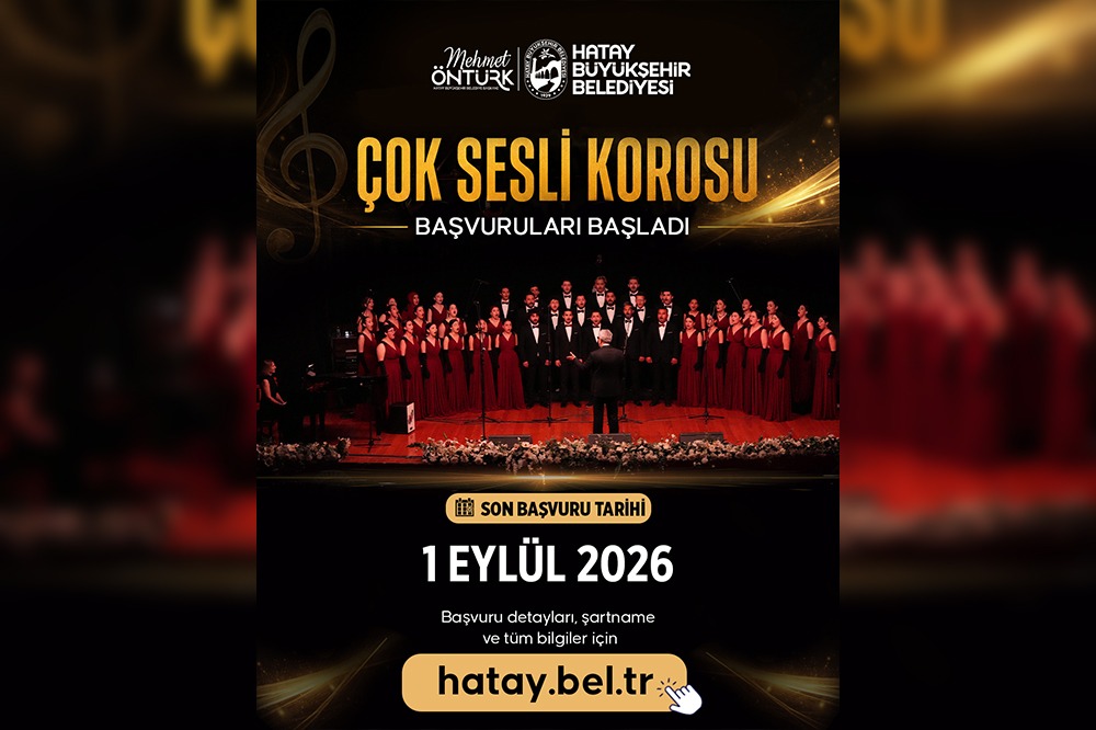 Hatay Büyükşehir Belediyesi (HBB) bünyesinde çalışmalarını sürdüren Çok Sesli Koro,