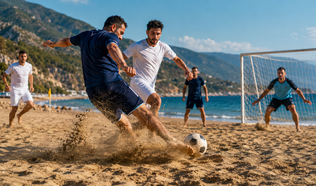 Hatay Büyükşehir Belediyesi (HBB), Samandağ Çevlik Sahili’nde Plaj Futbolu Turnuvası