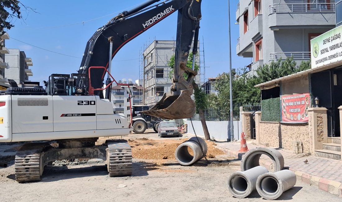 Armutlu Mahallesi’nde yağmur suyu ve kanalizasyon hatlarını yenilemek için başlatılan