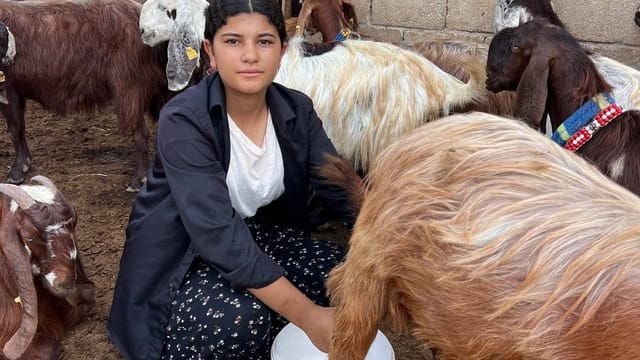 Hatay’ın Kumlu ilçesinde yaşayan 16 yaşındaki Esmanur Berköz, ailesine destek