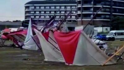 Arsuz’da gece etkili olan şiddetli fırtına ve sağanak, Gastro Fest