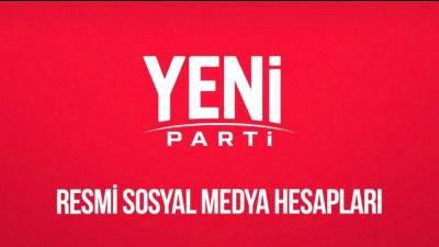 YENİ Parti, faaliyet ve açıklamalarının takip edilebileceği resmî sosyal medya