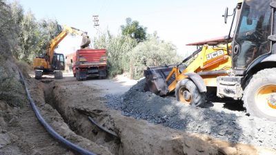 Hatay Büyükşehir Belediyesi (HBB), Samandağ’da içme suyu altyapısını güçlendirmek amacıyla