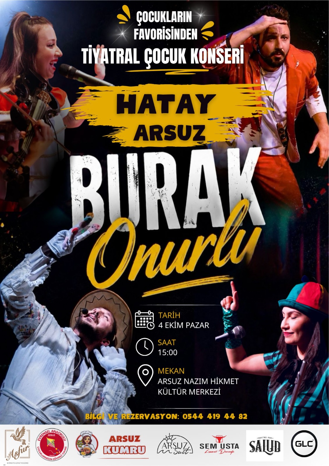 Çocukların büyük ilgiyle takip ettiği Burak Onurlu, “Tiyatral Çocuk Konseri”
