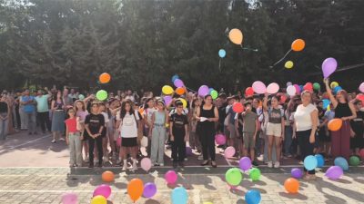 Hatay'ın Defne ilçesinde bulunan 
Sümerler Ortaokulunda 5. sınıfa yeni başlayan öğrenciler