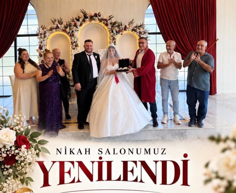 İskenderun Belediyesi tarafından yenilenen Nikah salonu hizmete girdi.