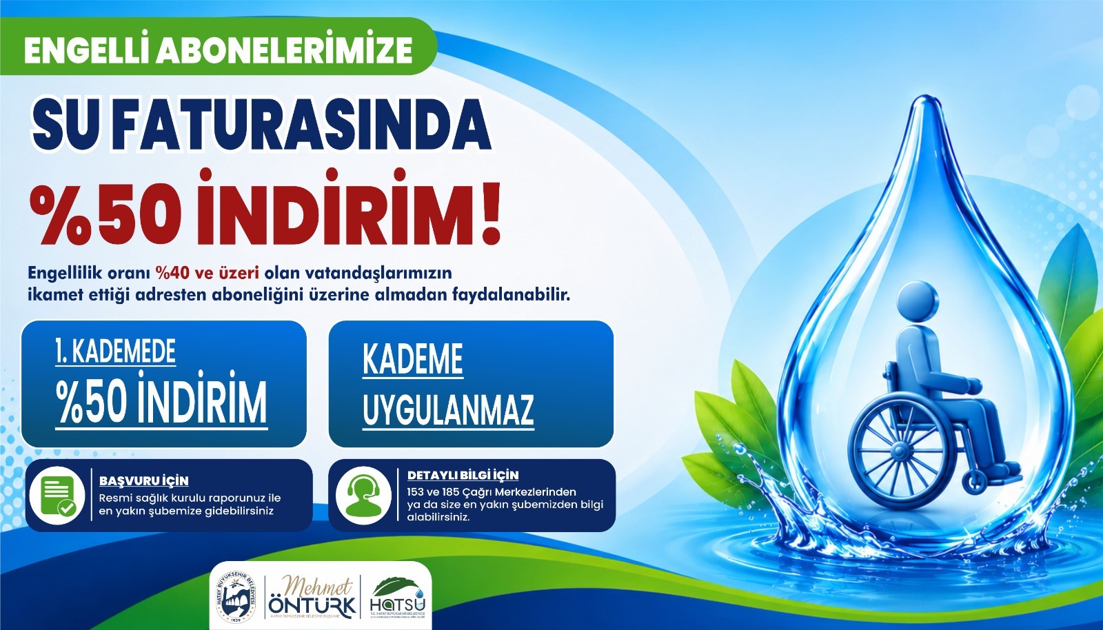 Hatay Büyükşehir Belediyesi (HBB), sosyal belediyecilik çalışmaları kapsamında engelli vatandaşlara