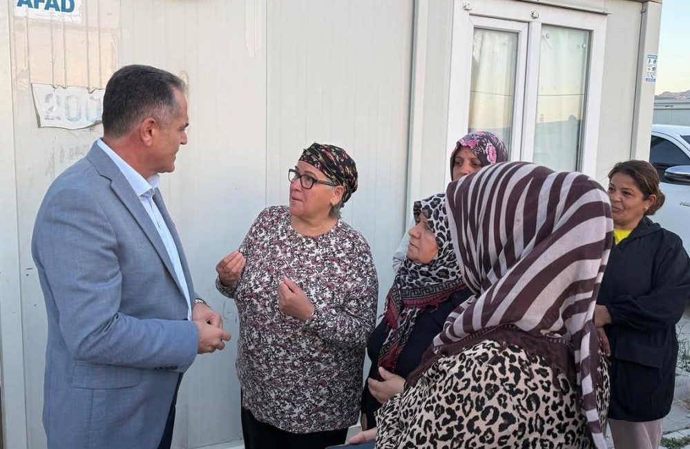 Hatay’ın Antakya ilçesinde depremzedelerin barındığı Anafartalar Geçici Konaklama Merkezi 1