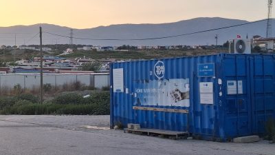 Hatay’ın Antakya ilçesinde bulunan Katar 2 Konteyner Kent’te içme suyu