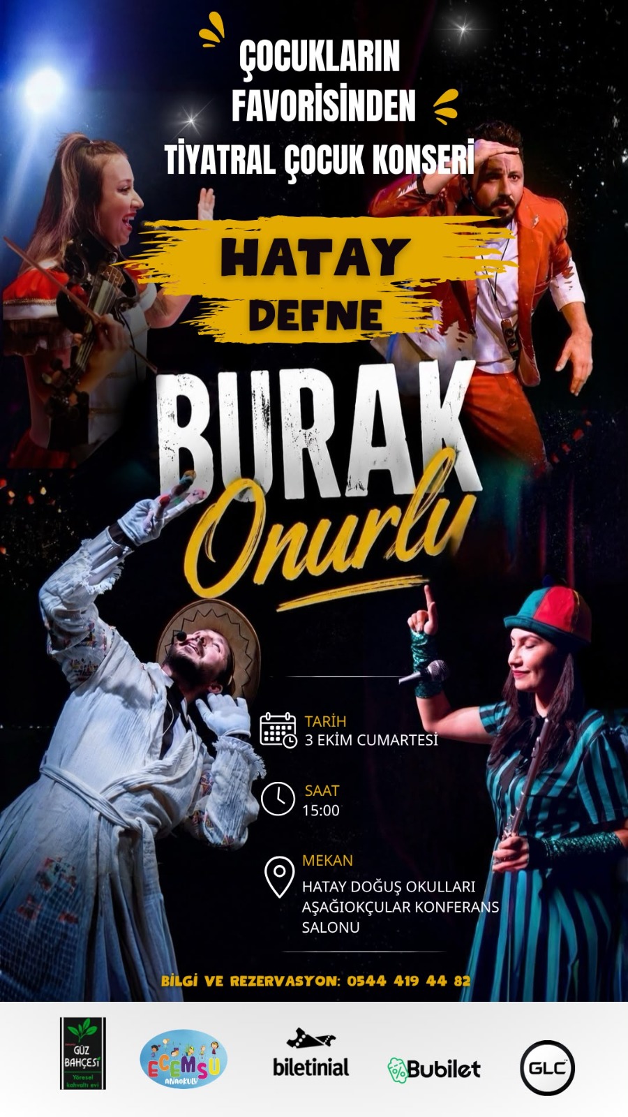 Çocukların sevilen isimlerinden Burak Onurlu, “Tiyatral Çocuk Konseri” ile Hatay’a