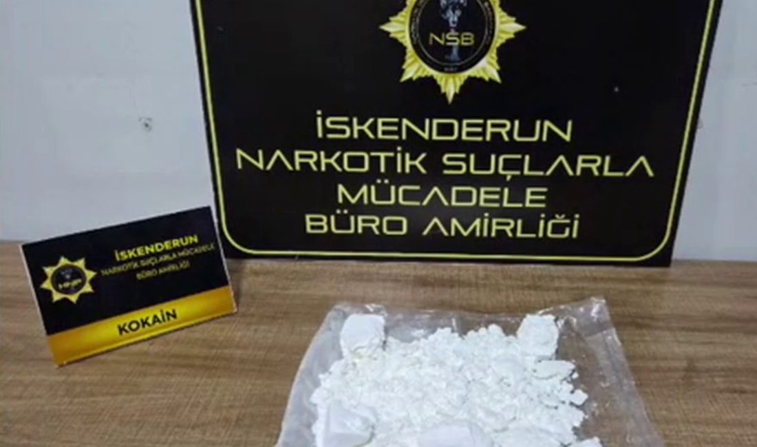 Hatay’ın İskenderun ilçesinde polis ekiplerinin durdurduğu otomobilde yapılan aramada, motor