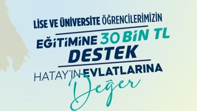 Hatay Büyükşehir Belediyesi (HBB), 2026-2027 eğitim öğretim yılında lise ve